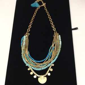 Stella and Dot Multiple Layered Turquoise Necklace
